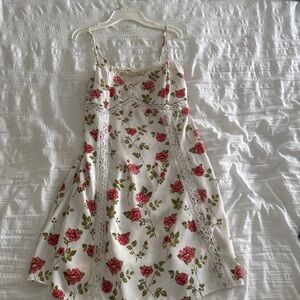 Floral Lace Trim Dress LA HEARTS